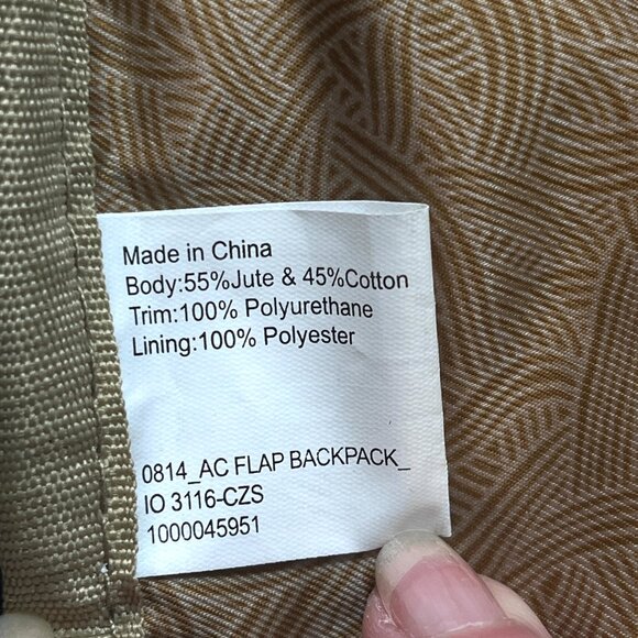 Sakroots Convertible Backpack Shoulder Crochet Stitching Charms Canvas Purse - Picture 16 of 16